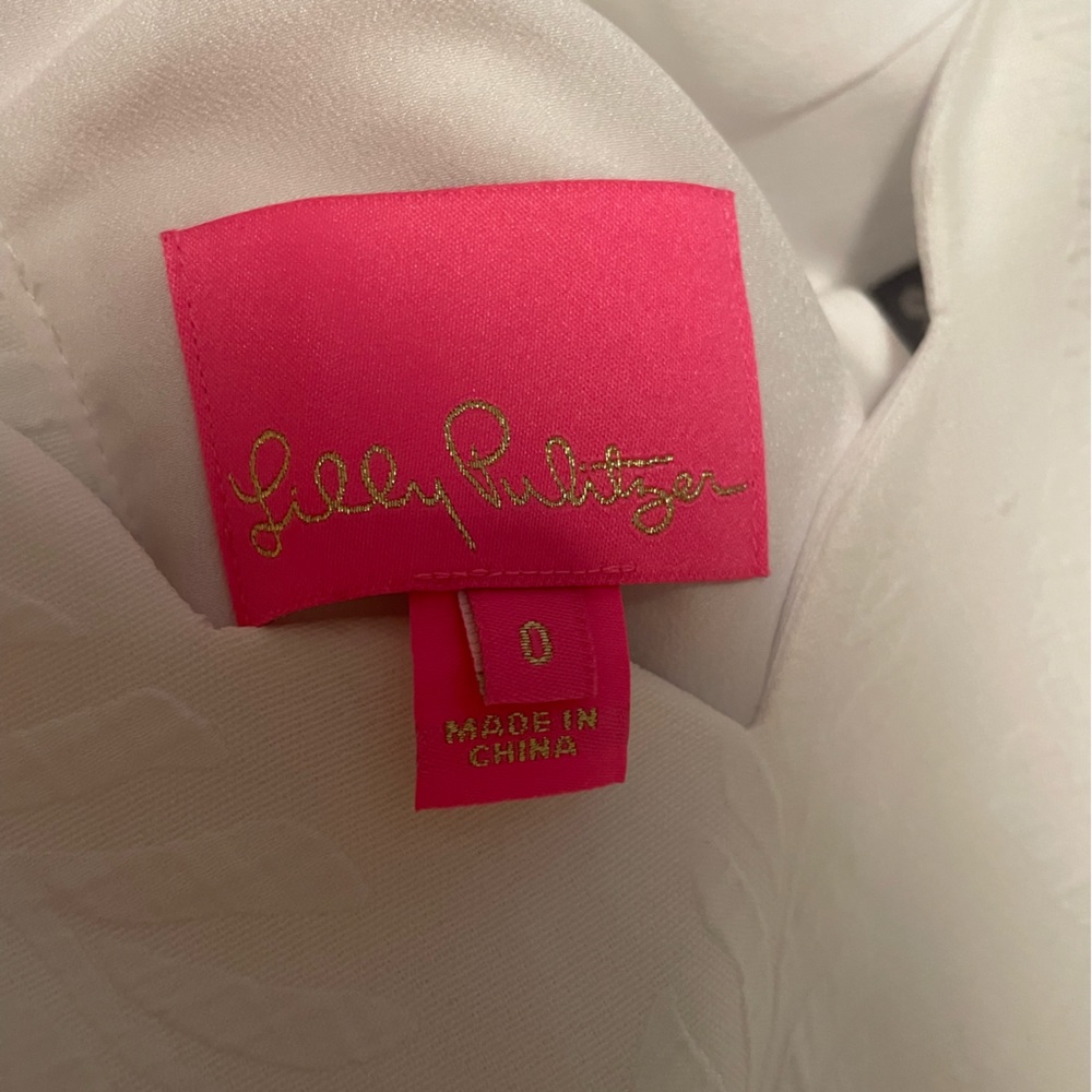 Lily Pulitzer White Dress Size 0 - Picture 4 of 8
